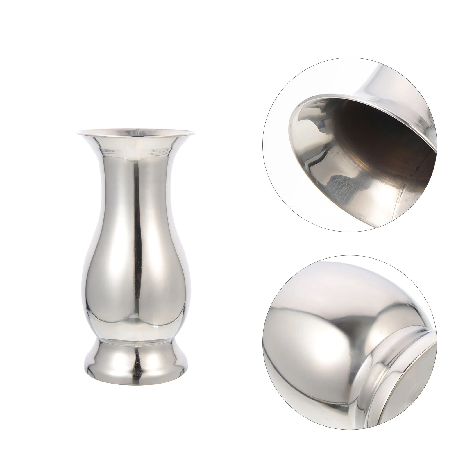 

Vase Flower Decor Home Metal Tabletop Steel Stainless Modern Flowers Tall Room Desktop Vases Holder Floor Ornament Decoration