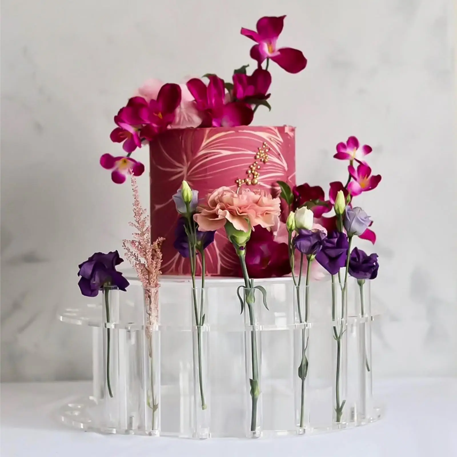 

Cake Stand 30cm Tray Transparent Accessories Cake Stand Tools Decor for Celebration Dessert