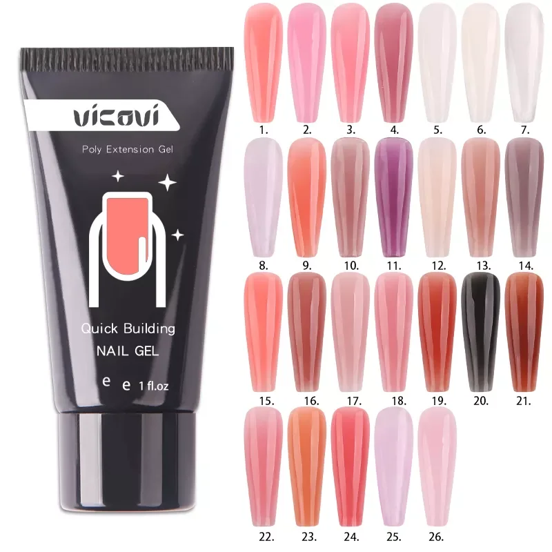 

NEW IN Poly Acrylic Gel For Nail Extension Finger Quick Building Gel Nude/Pink/white Enamel Polygels Builder Polish Gel Nail Art