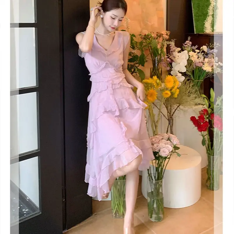 

Женское платье с принтом, летнее платье с изображением стройности и ленивого ветра, 2022