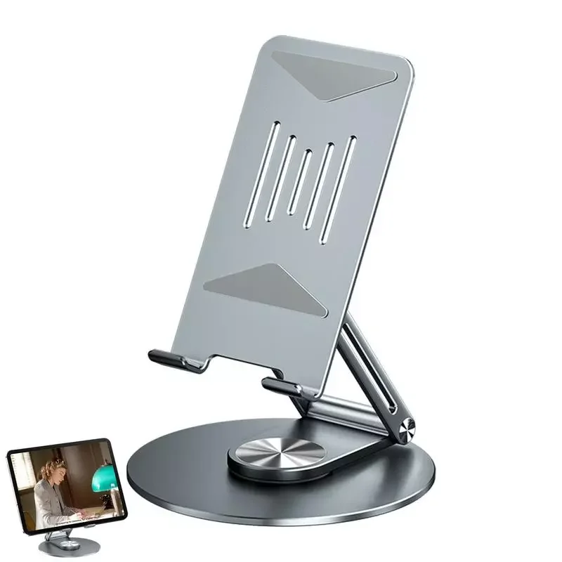 

NEW2023 Swivel Tablet Stand Holder Tablet Stand Desk With 360 Rotating Base Portable Mobile Desktop Bracket Business Tablet Hol