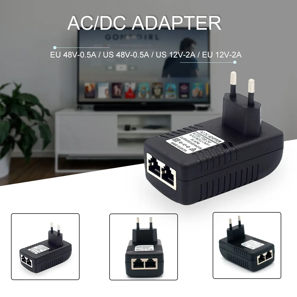 Рисунок 6 - 48 В/12 в POE инжектор Ethernet CCTV адаптер питания 0
