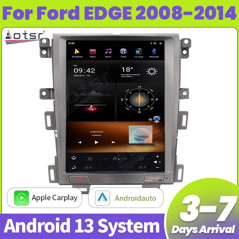 Aotsr Android 13 8 + 128G для Ford EDGE 2008-2014 автомобильный радиоприемник навигационный