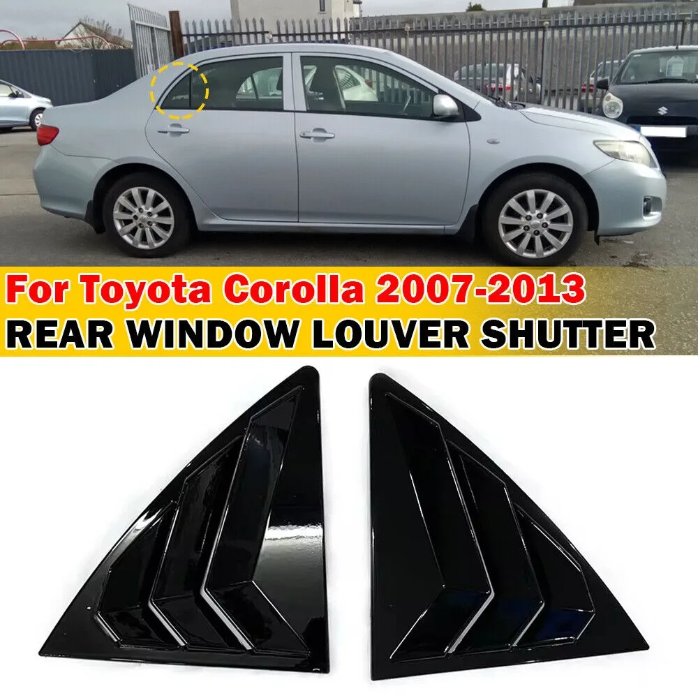 Для Toyota Corolla 2007-2013 автомобильная задняя жалюзи окно боковая крышка наклейка
