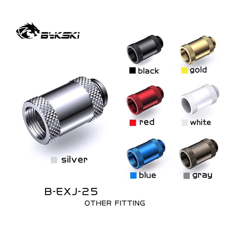 

Bykski 25mm Male To Female Fittings,G1/4'' PC Water Cooling Extender Connector Multil Colors