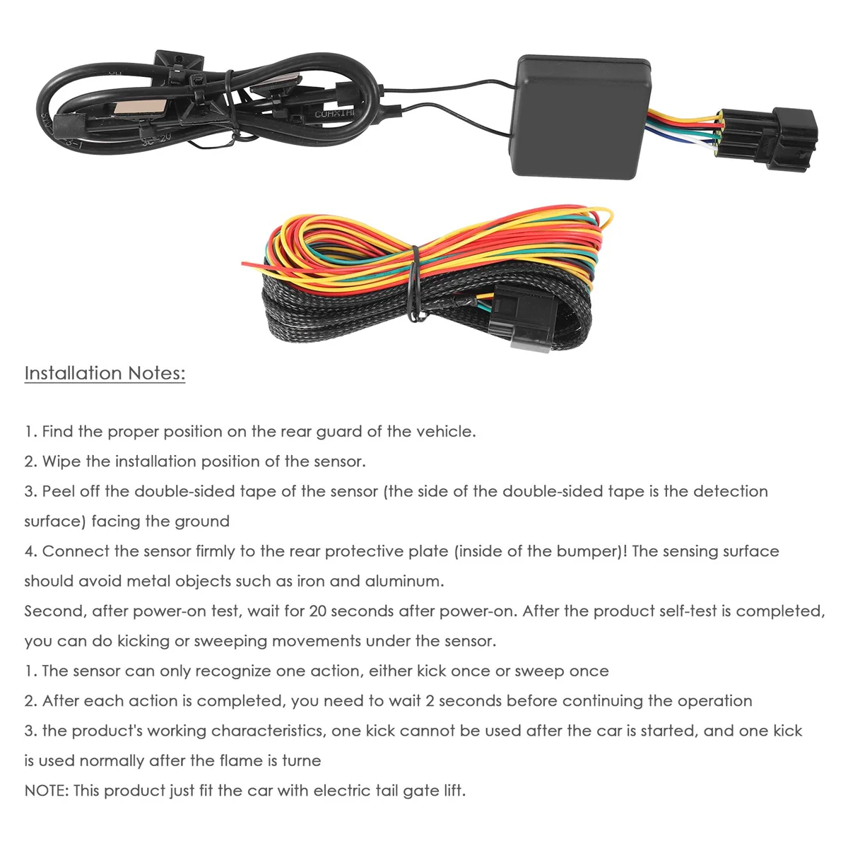 

Car One Foot Activated Trunk Boot Kick Sensor Electric Smart Kick Switch for Car Trunk Opening