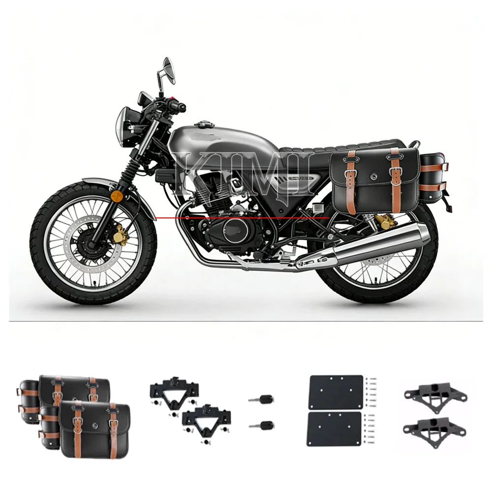 Фото Для HONDA CGX150 CGX 150 мотоцикла, быстросъемная боковая сумка, боковая сумка, подставка, спинка, задняя полка, модификация, аксессуары №3
