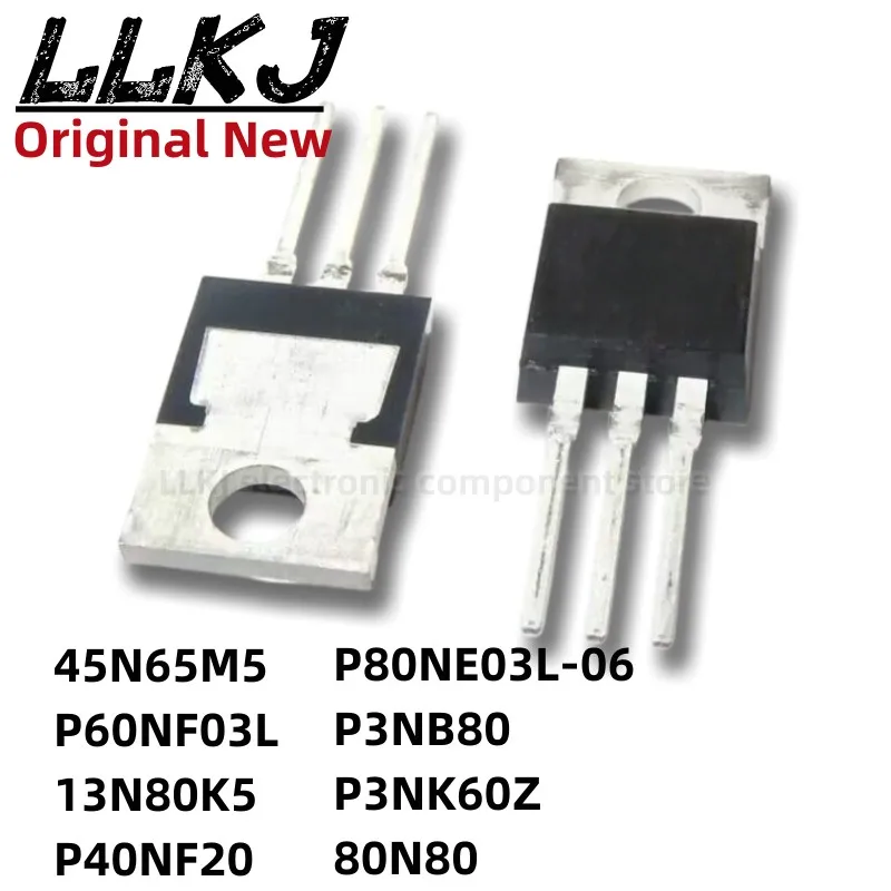 

1 шт. STP45N65M5 STP60NF03L STP13N80K5 STP40NF20 STP80NE03L-06 STP3NB80 STP3NK60Z STP80N80 TO-220 MOS FET