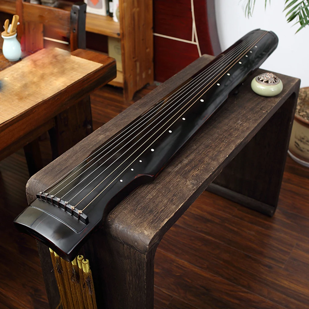 

LOOK Guqin Zhong Ni Style Plucked Seven-string Chinese Musical Instrument Handmade Old Paulownia Zither For Beginner Practice