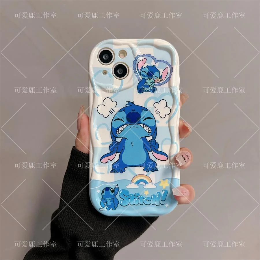 Ститч 3D волна кронштейн браслет для телефона планшетофон OPPO Reno 11 F 8 T 7 Z 6 5 4 Pro F23 F11 F9