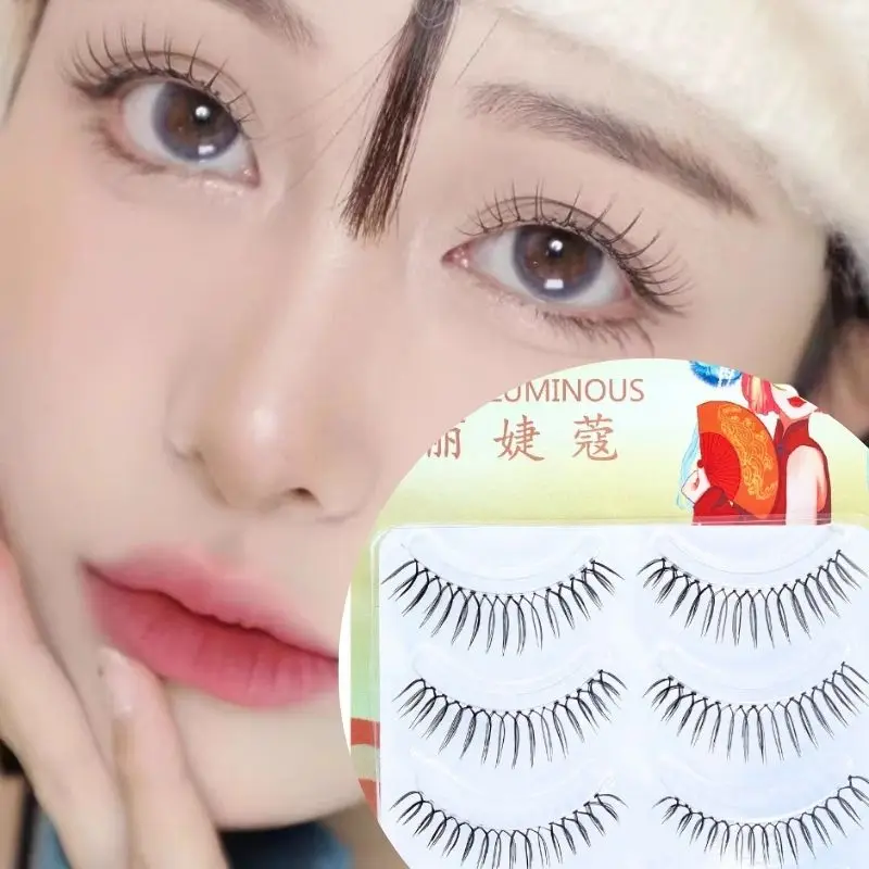 5 пар U-образные накладные ресницы прозрачные наращивание ресниц красота комикс