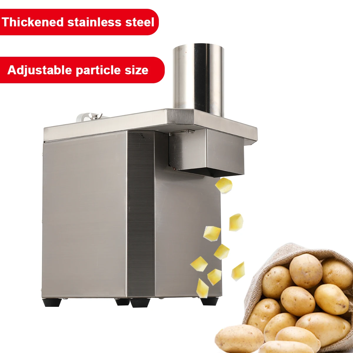 

Multifunctional Vegetable Dicing Machine Slicer Commercial Potato Cube Carrot Radish Slicing Dicing Cutter Food Processor
