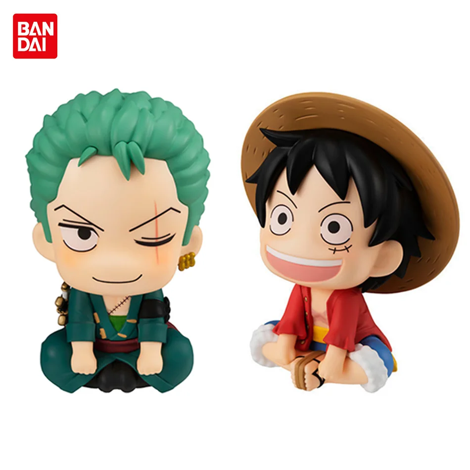 

7cm One Piece Anime Figure Monkey D Luffy Roronoa Zoro Kawaii Toys Model Toy Q Figural Car Decoration PVC Model Gift