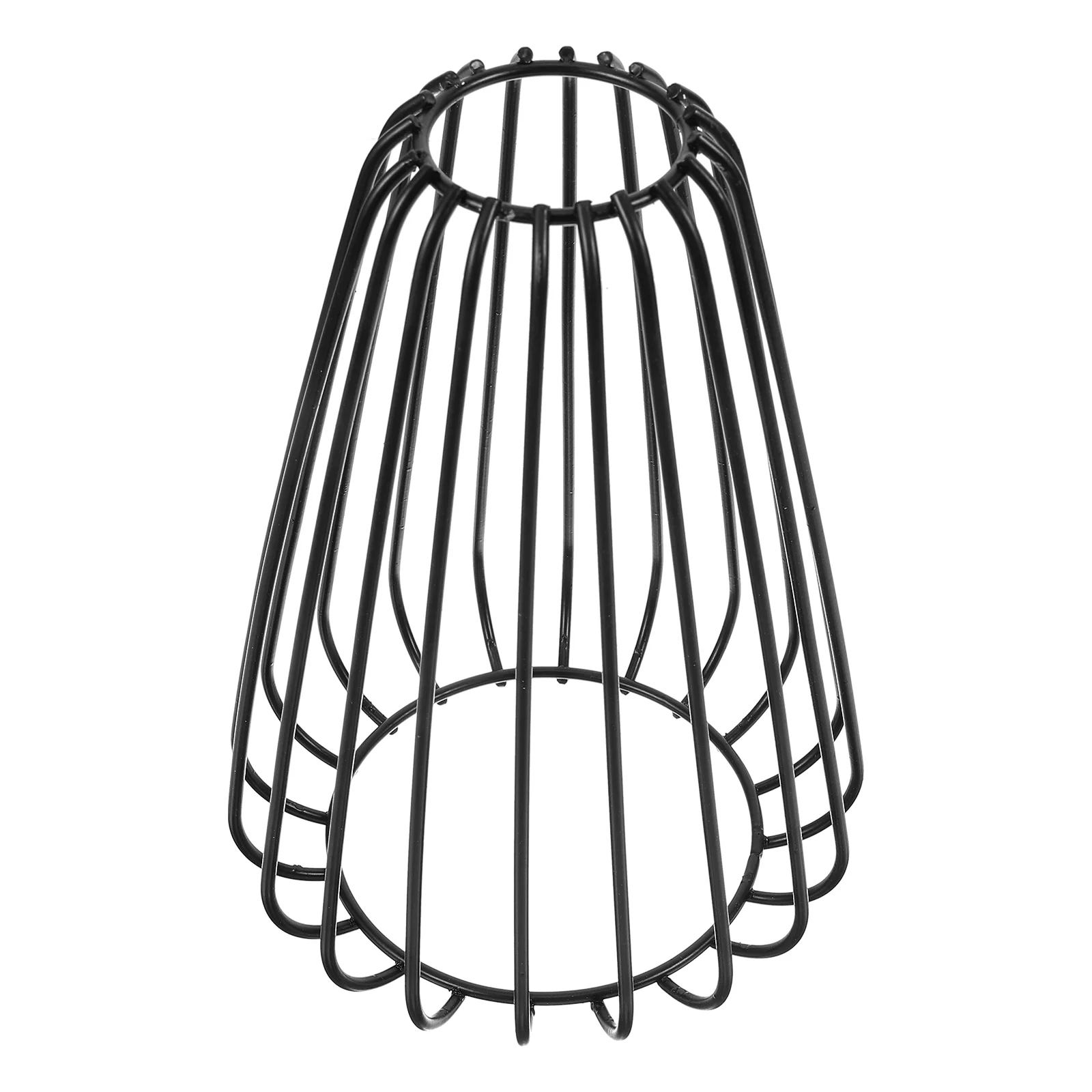 

Vintage Pendant Light Cages Hardware Wrought Iron Lighting Bulbs Mesh Lampshade