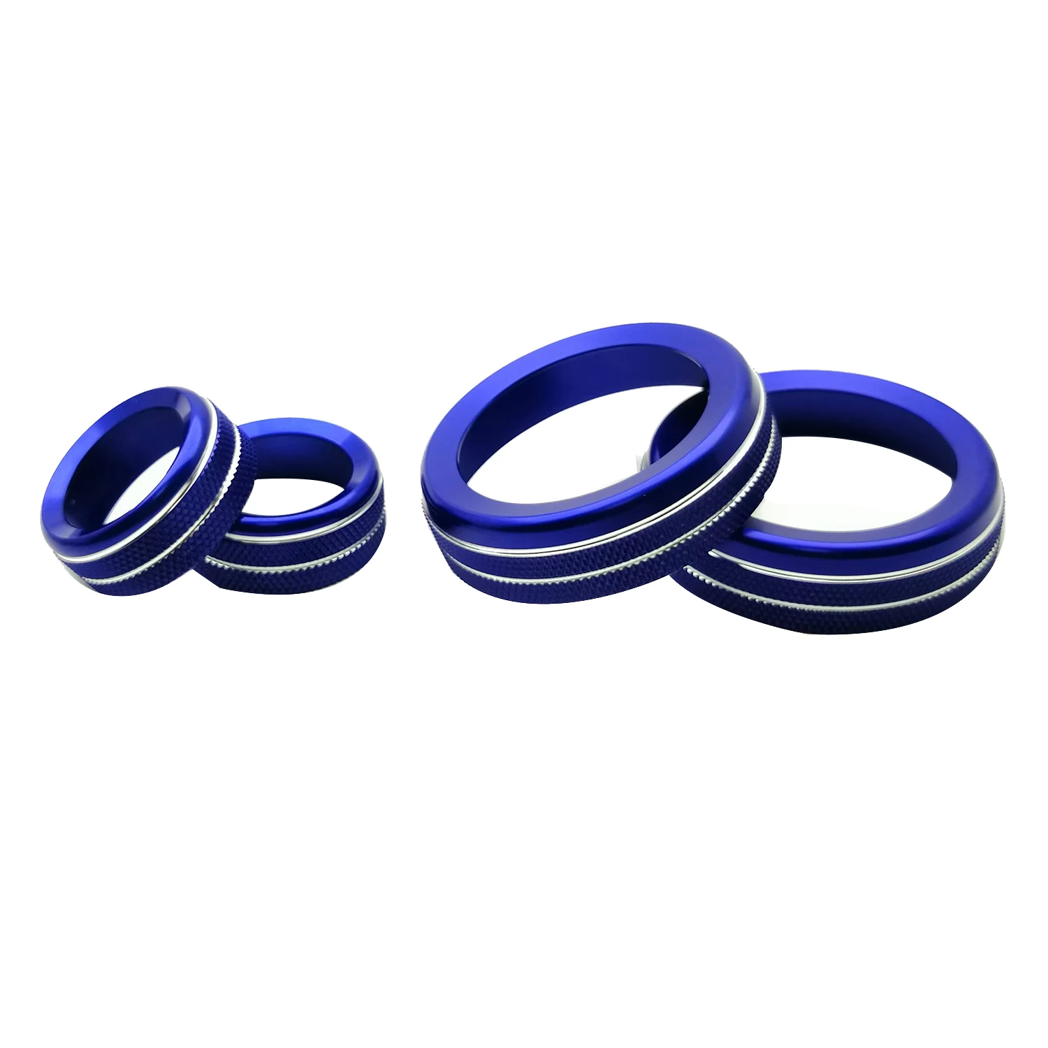 

Car AC Volume Tune Knob Button Cover for 2014-2019 Chevy C7 Corvette Aluminium Trim Interior Accessories 4Pcs, Blue