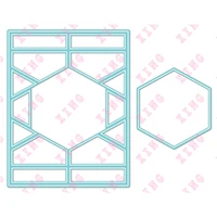 2022 hexagons a2 coverplate metal cutting dies scrapbook deco embossing craft molds diy greeting card handmade reusable template