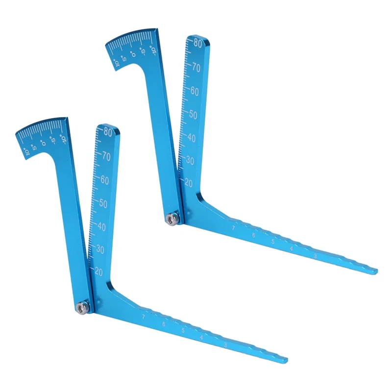 

2X Shunting Tools Camber Car Height Tires Angle Balancing Tool Standard Ruler For 1/10 RC Car HSP 94123 94122 94111
