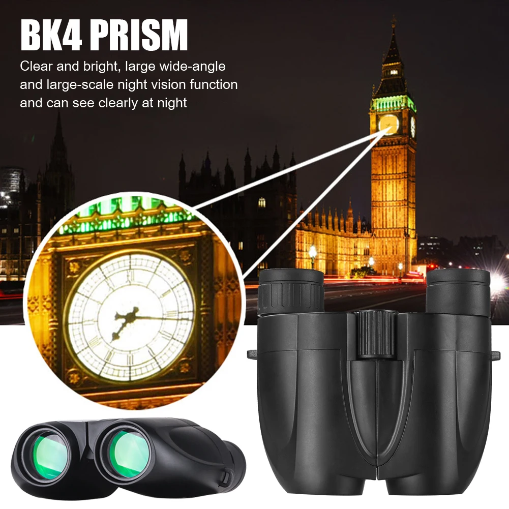 

Карманный Профессиональный телескоп 10X25, Монокуляр с широким диапазоном, HD BAK4, для спорта на открытом воздухе, путешествий, снаряжения для в...