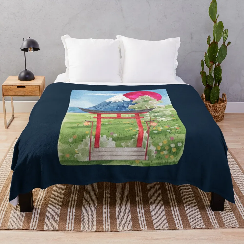 

Mount Fuji in Japan Throw Blanket Luxury Blanket Thin Wadding Blanket