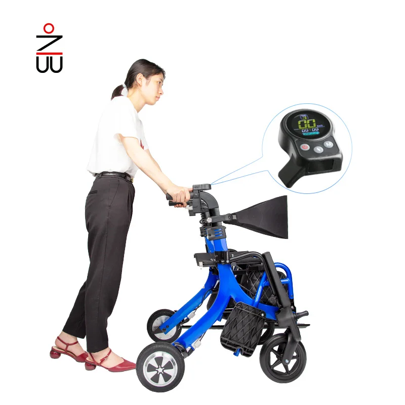 

power assist light weight quality electric wheelchair leg resistant