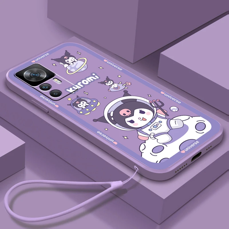 

Cartoon Cute Kulomi Sanrio Liquid Rope Phone Case For Xiaomi Redmi K50 K40 K40S Gaming K30 10C 10 10X 9A 9 9T 9C 9AT 8 8A 5G