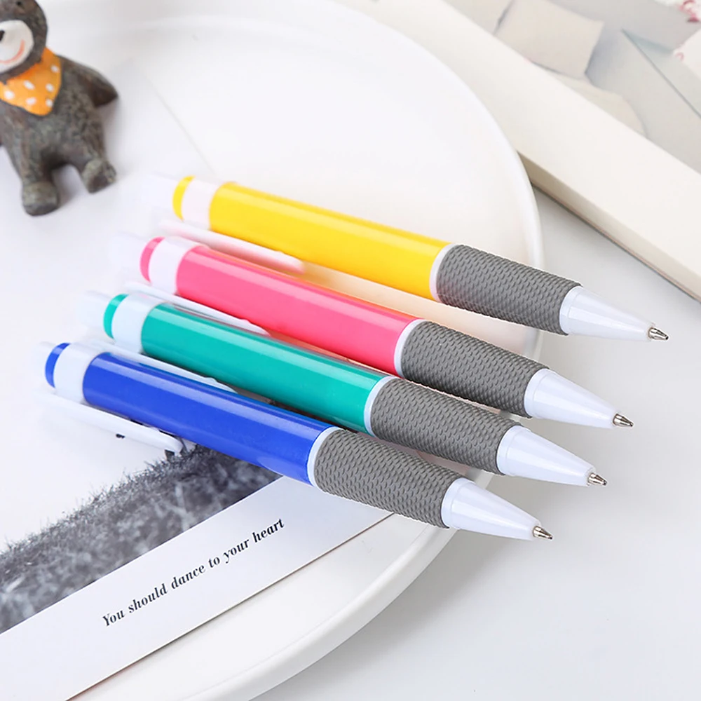 

500Pcs Retractable Candy-Color Ballpoint Pens Smooth Writing Student High Quality Study Office School Stationery 0.5mm Blue Ink