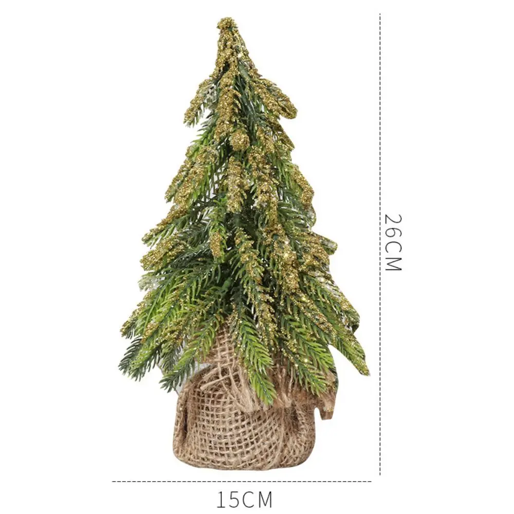 

Миниатюрная рождественская елка из мешковины 20 см