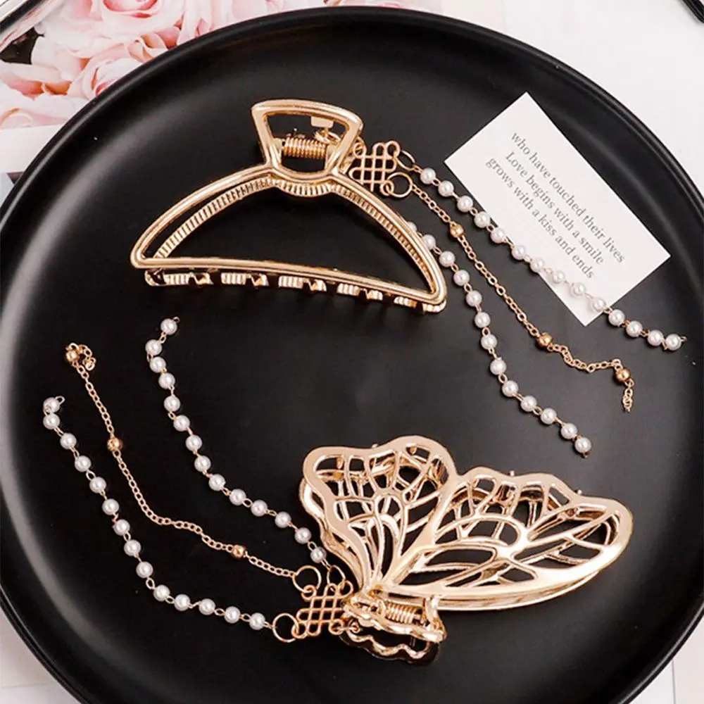 

Металлические шпильки для волос со съемной бабочкой и кисточкой