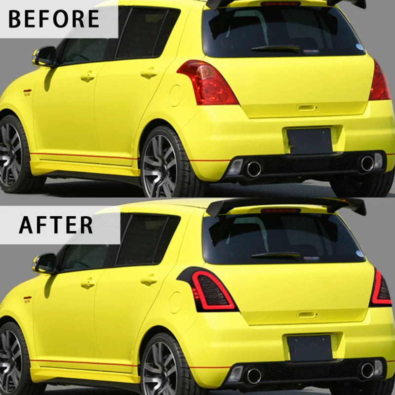 Фото wsteczne dla Suzuki Swift zespół świateł tylnych 2004-2016 modyfikacja LED płynące kierunkowskazy tylne światła DRL sygnał hamulca wsteczny №2