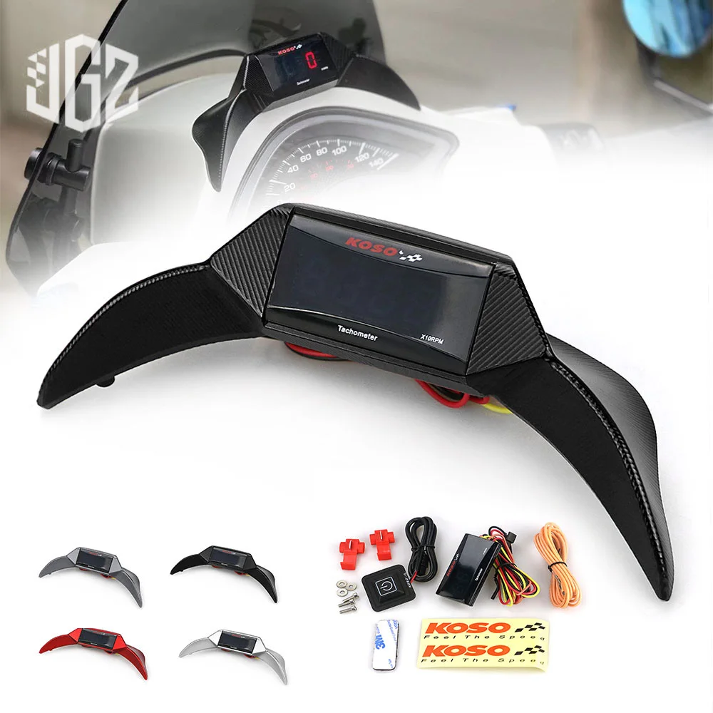 

Motorcycle Tachometer KOSO LCD Display Digital Speedomter CNC Aluminum Frame Cover for VESPA SPRINT PRIMAVERA 150 2013 - 2021
