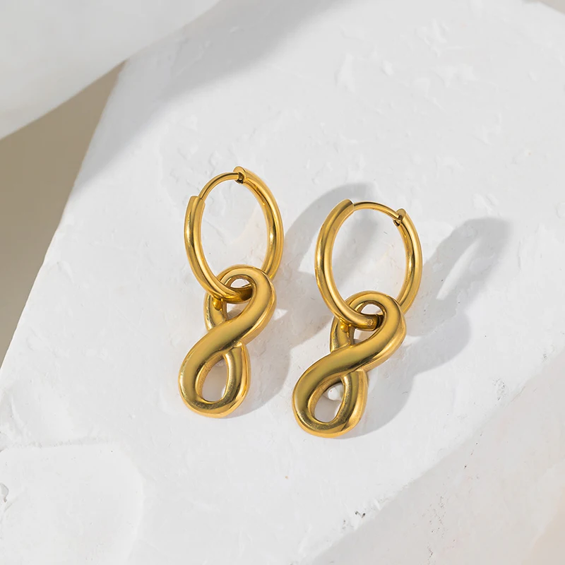 ANENJERY Нержавеющая сталь 316L &quot8&quot кулон ожерелье браслет серьги для женщин