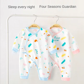 Newborn Baby Clothes 0 To 6 Months Cotton Bodysuits & One-pieces Four Seasons Boys & Girls Baby Jumpsuits 1