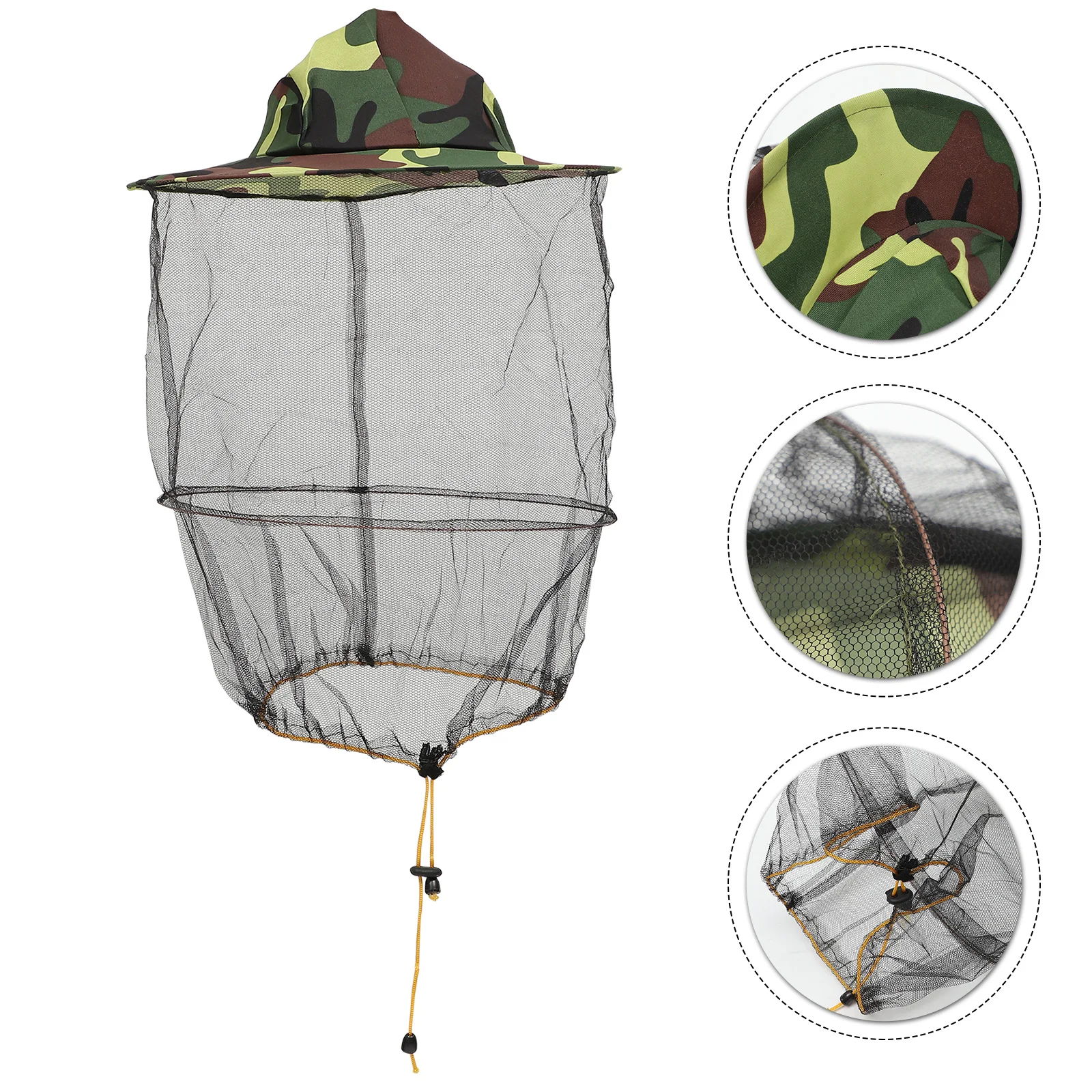 

2pcs Beekeeping Hat And Veil Mesh Net Hat for Beekeeper Anti- mosquito Outdoor Sun Hat