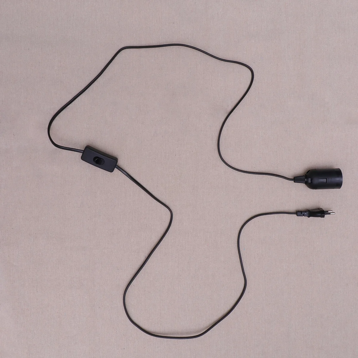 

18m E27 Plastic Lamp Bulb Holder Base Light Socket Cable Cord with Button Switch with EU Plug