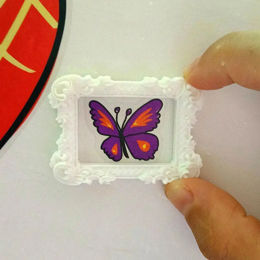 

1:12 House Miniature Photo Frame Oil Painting Ornament Supply Furniture Accessory Mini House Picture Toys Kids B1y4