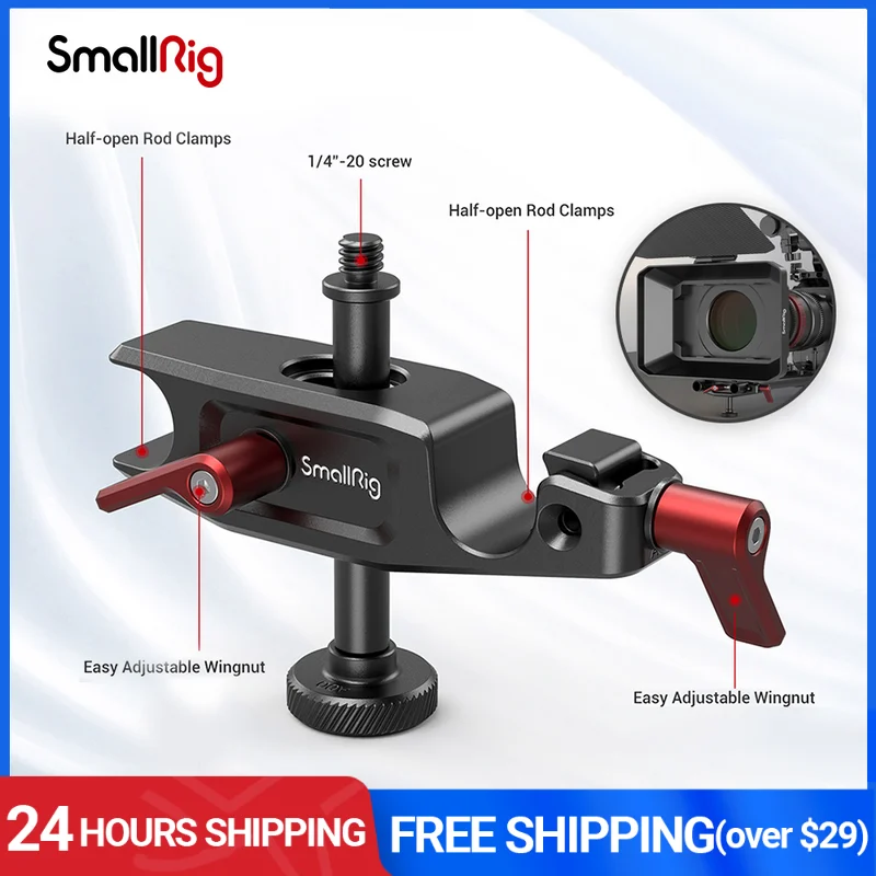 

SmallRig 15 мм опорный стержень LWS для матовой коробки 2663 полуоткрытые стержневые зажимы для быстрого крепления 30 мм вертикальная регулировка