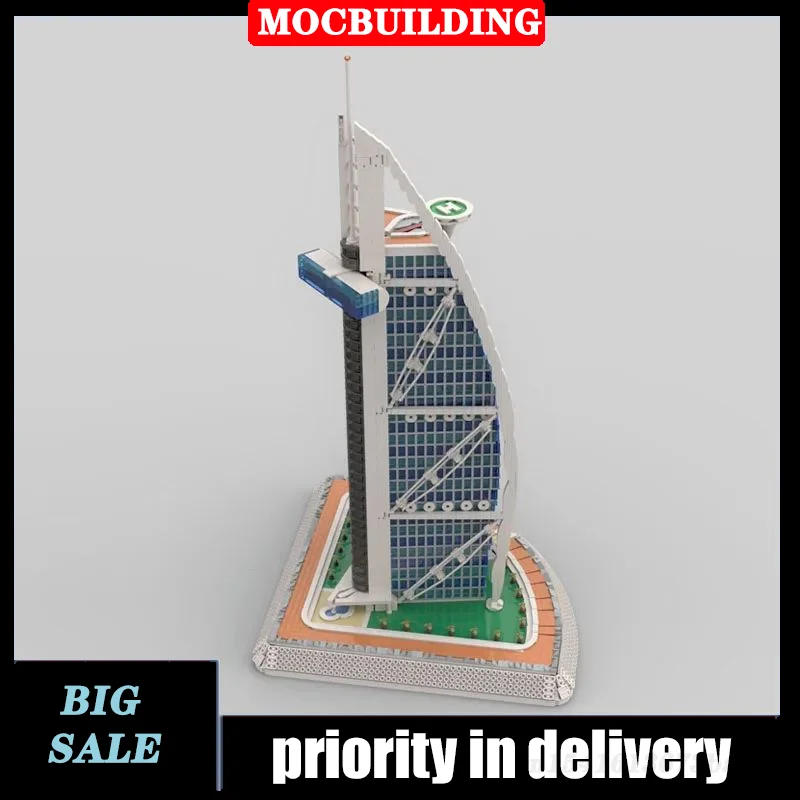 MOC Urban Modern Architectural Model Сборка Строительный блок Высотное здание Офисная коллекция