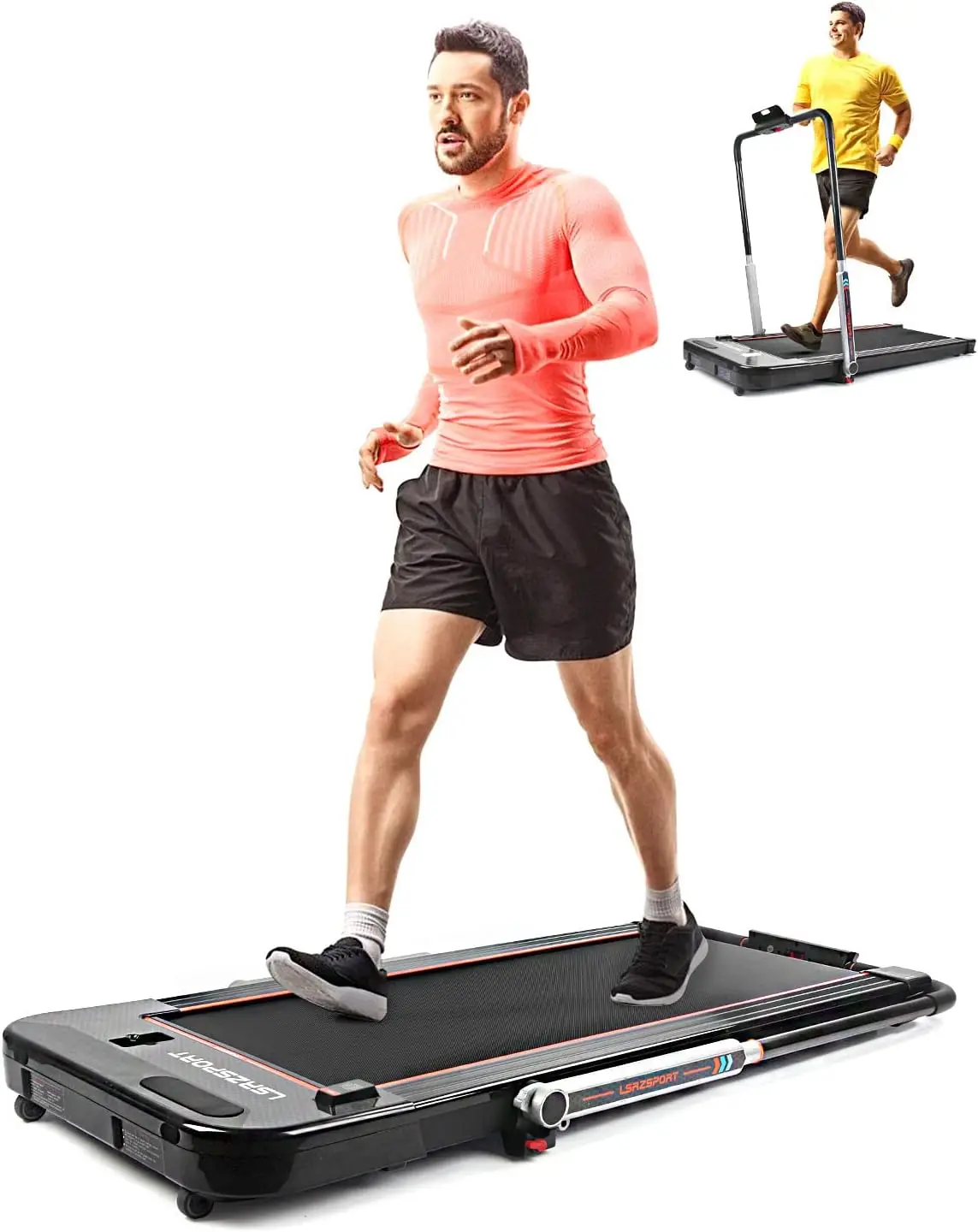 For Home Portable Compact Walking Pad Treadmill Under Desk Jogging Running