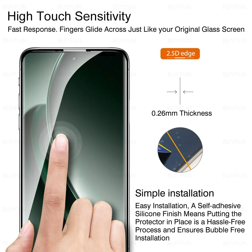 Пленка для телефона 2 в 1 Realme GT 6 защитная пленка объектива RealmeGT6 78 дюйма изогнутое