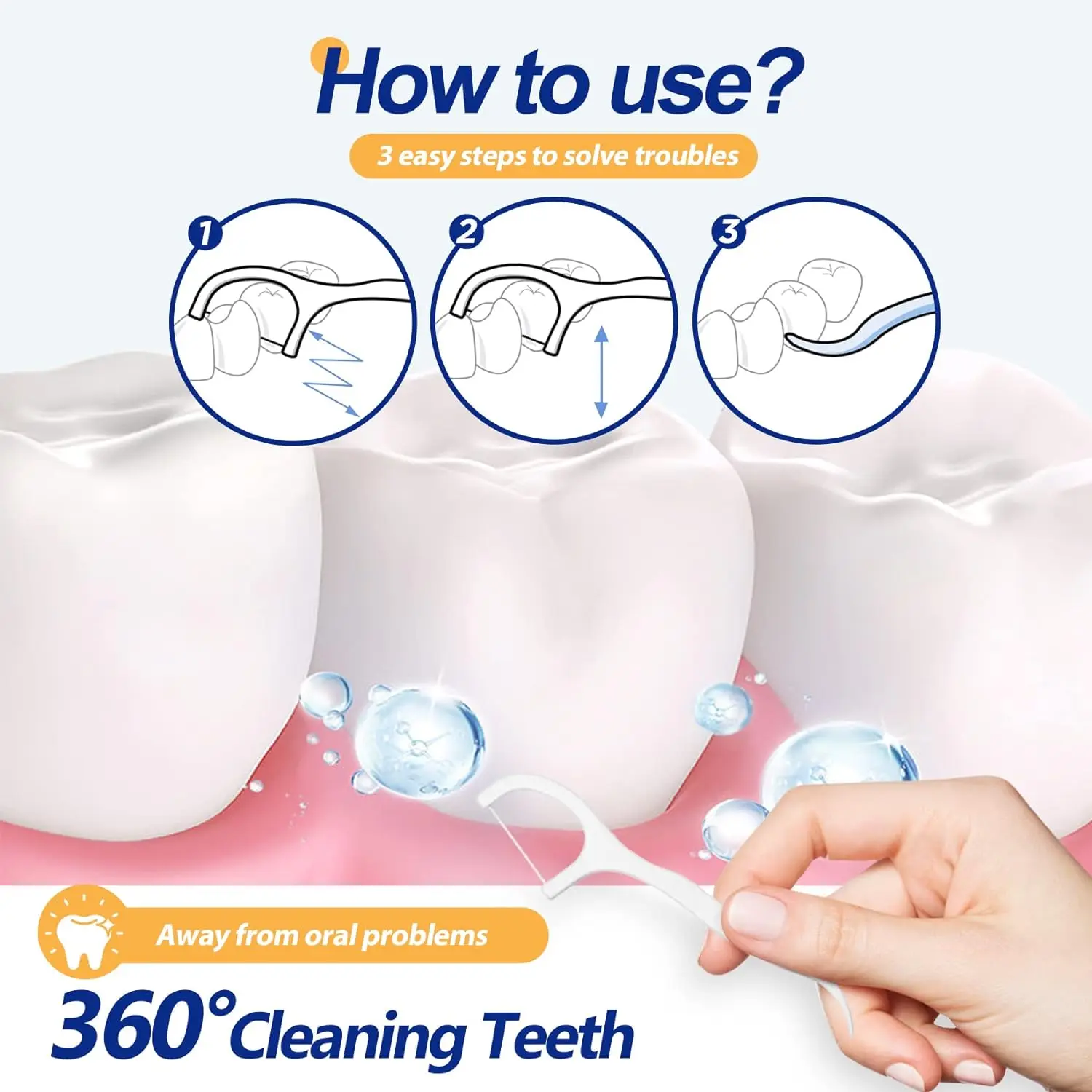 1000 шт. зубочистки с мятным вкусом