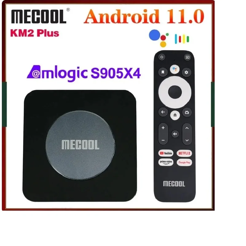 MECOOL Android TV Box KM2 Plus 4K Amlogic S905X4 2G DDR4 Ethernet WiFi Многостримерный HDR 0 TVBOX Домашний