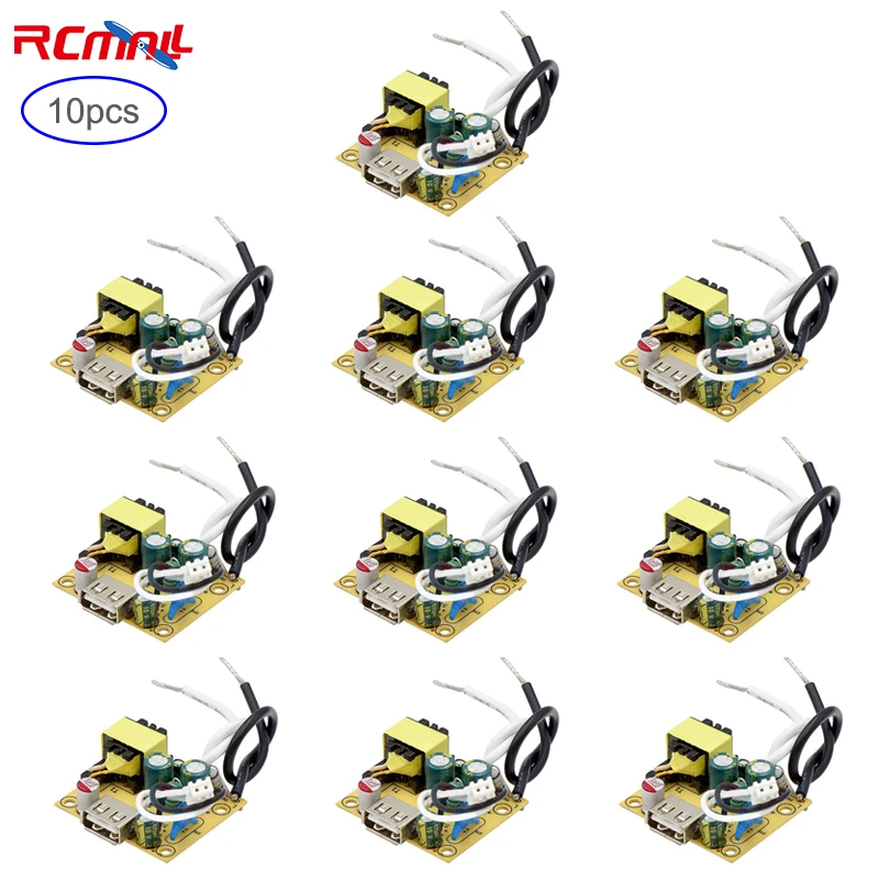 RCmall 10 шт. Малый размер 5 в 2 а плата питания изолированный модуль питания трансформатор модуль встроенный драйвер с монтажными отверстиями 5 в 2 а 10 Вт