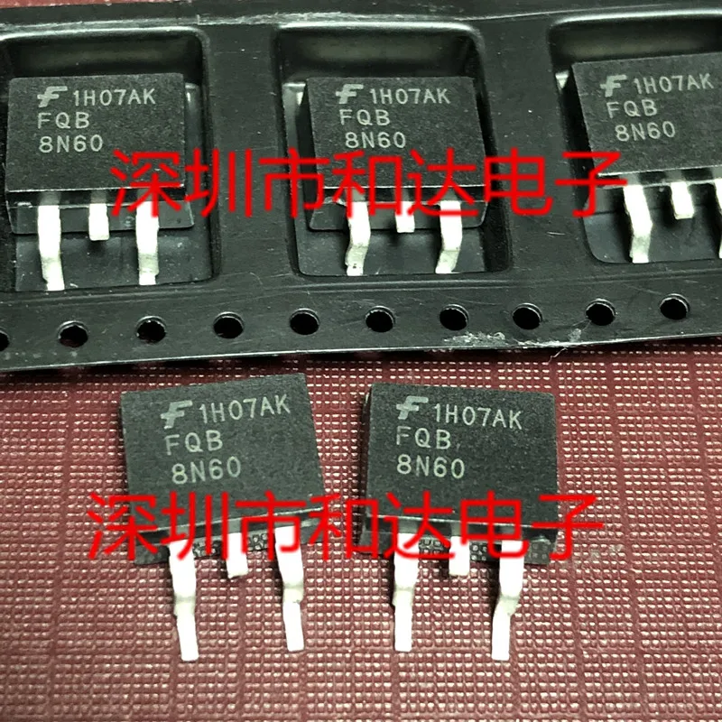 

10 шт. FQB8N60 TO-263 600V 8A