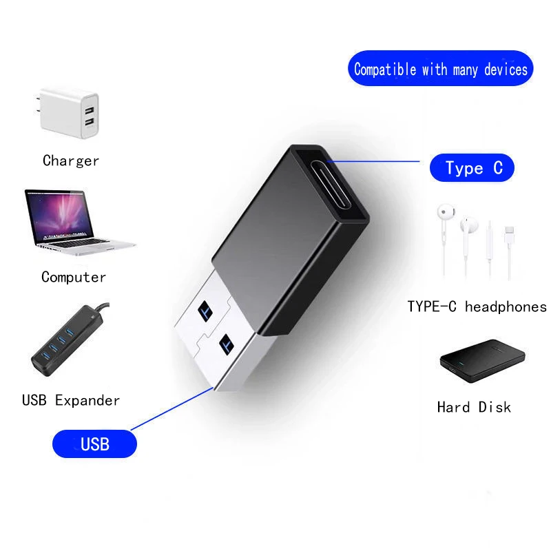 

OTG Adapter Adaptador USB 3.0 To Type C Adapter Converter USB Tipo C OTG Type C For Macbook Xiaomi Samsung USB Phone Accessories