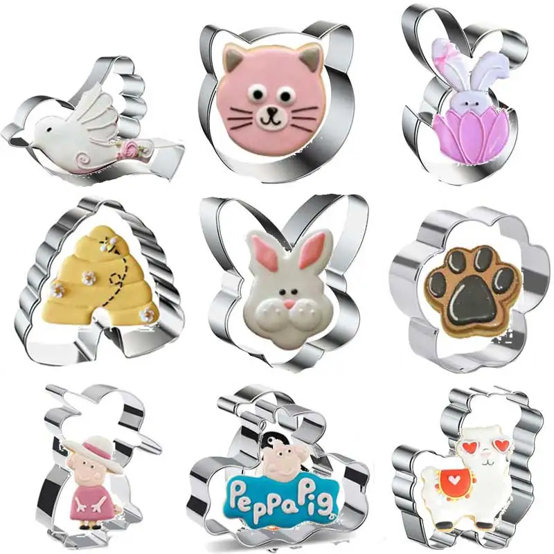 

1PC Kitchen Cookie Cutter Shaped Aluminium Mold Sugarcraft Cake Cookies Pastry Baking Cutter Mould Cake Decorating Tools