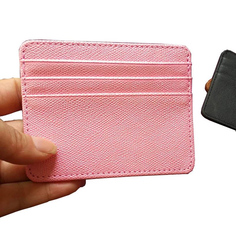 New Unisex Red Card Holder Slim Bank Credit ID Cards Coin Pouch Case Bag Wallets Organizer Women Men Thin Business Small Wallet