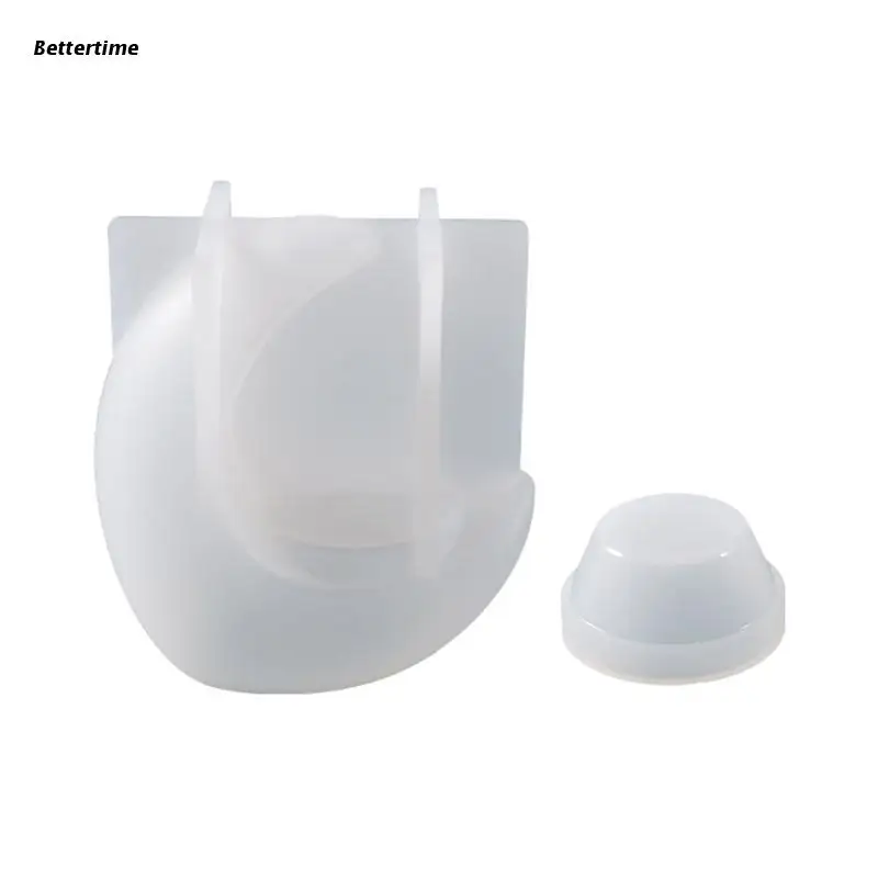 

B36D 1 Set Moon Candle Holder Resin Molds Tray Silicone Molds for Resin Epoxy Mold