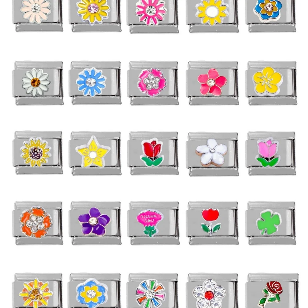 Модные итальянские подвески с капающим маслом и цветком подходят для