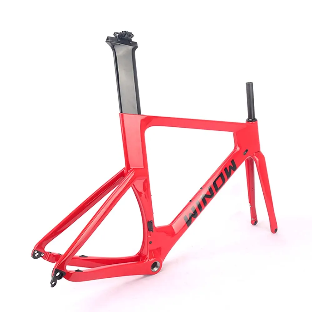 Дешевая аэродинамическая карбоновая рама 700*28C CARBON ROAD FRAME ВЕЛОСИПЕДНАЯ РАМКА DISC