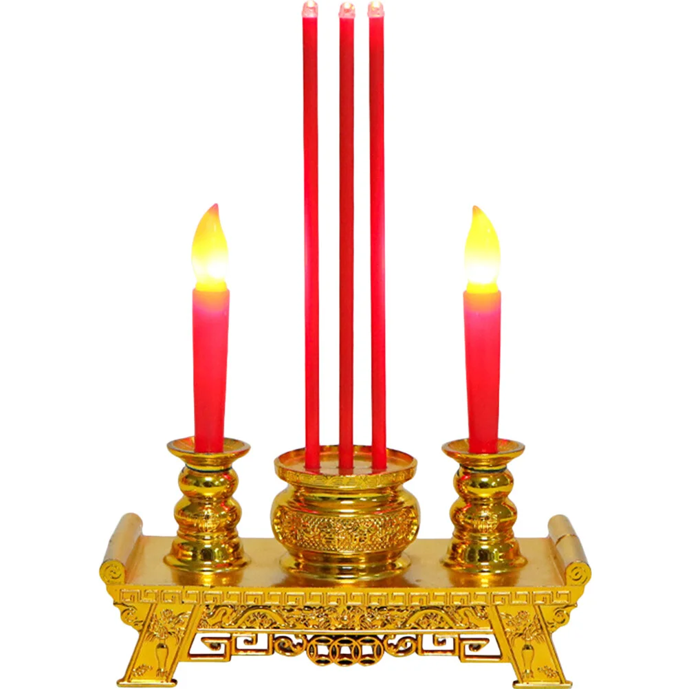 

Chinese Light Lamp Tea Lights Candles Altar Electric Decor Decorate
